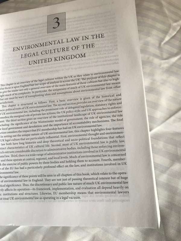 Environmental Law text ,cases and materials Elizabeth Fisher