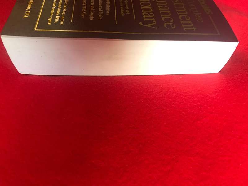 The Complete Investment and Finance Dictionary - Softcover Bonham, Howard Bryan