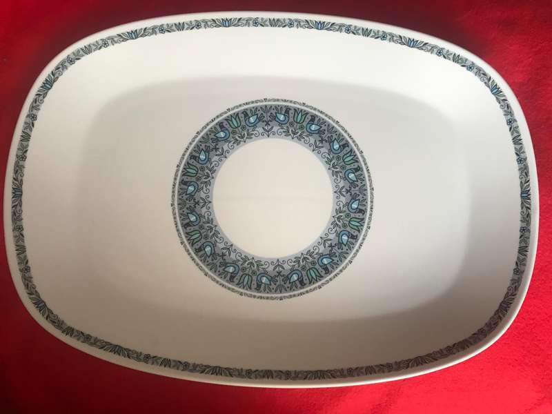 Vintage Noritake China Felicity 9028 Platter Japan 39cm long 1969-1976