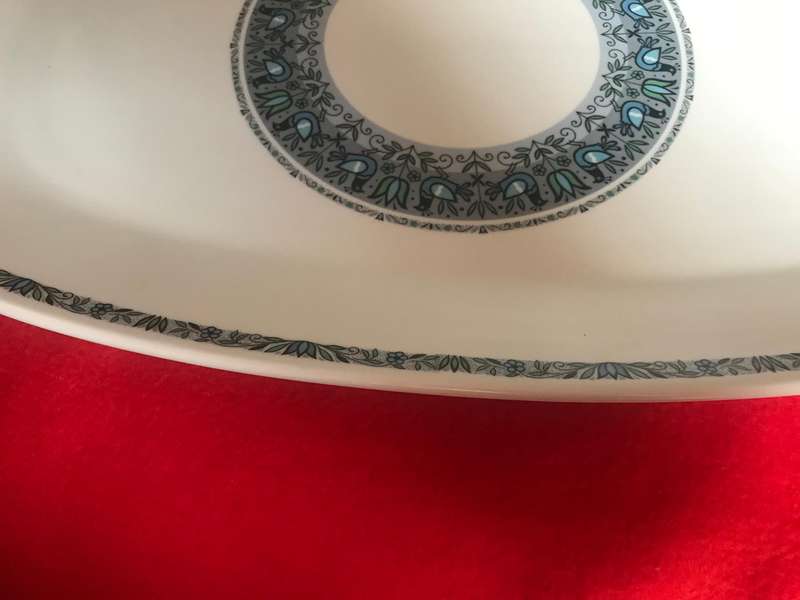 Vintage Noritake China Felicity 9028 Platter Japan 39cm long 1969-1976