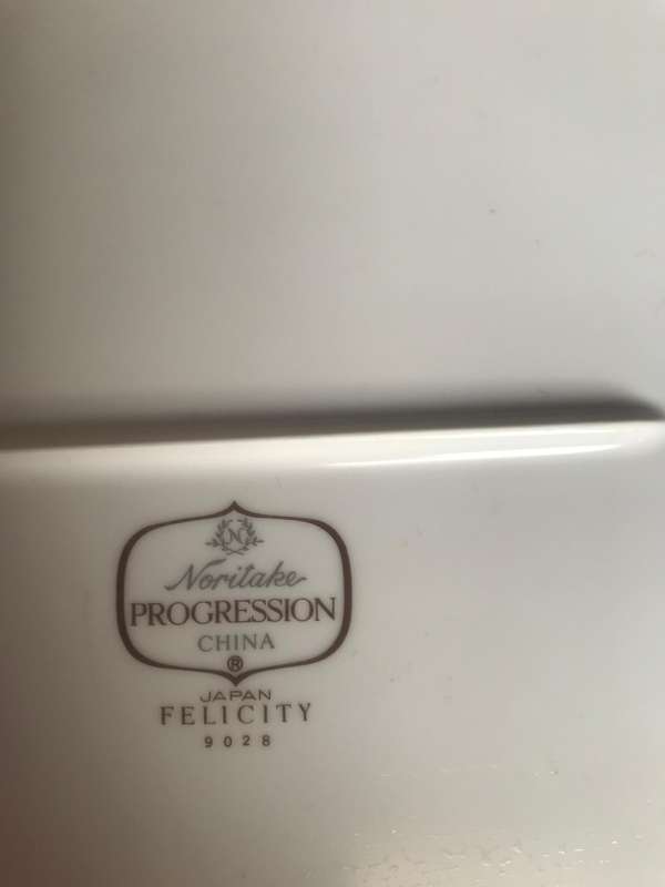 Vintage Noritake China Felicity 9028 Platter Japan 39cm long 1969-1976