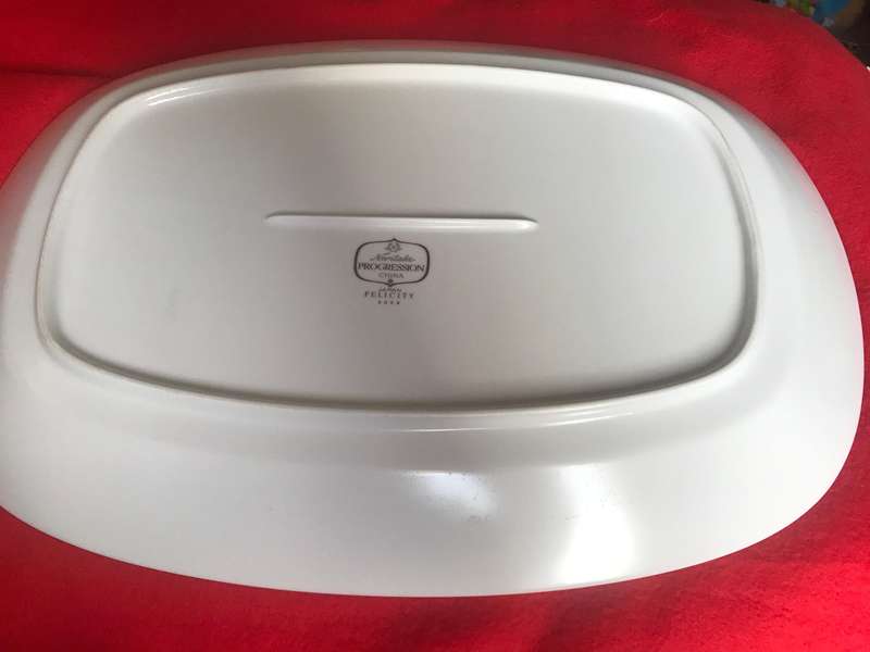 Vintage Noritake China Felicity 9028 Platter Japan 39cm long 1969-1976