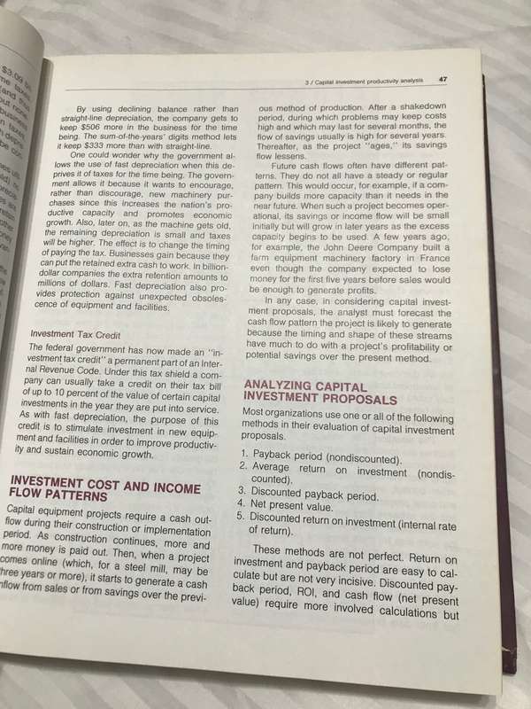 Production/Operations Management 9th edition 1985 Thomas E. Hendricks and Franklin Moore