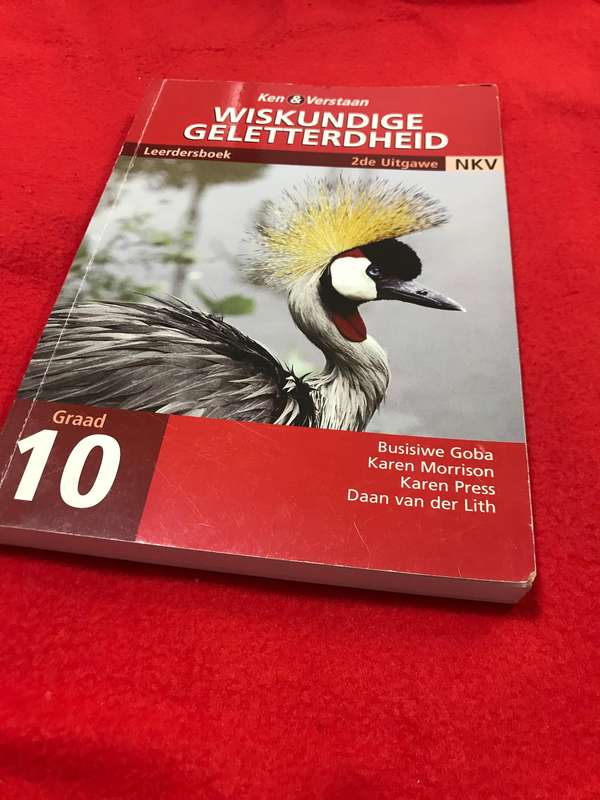 Graad 10  Wiskundige Geletterdheid Ken & Verstaan 2de uitgawe NKV