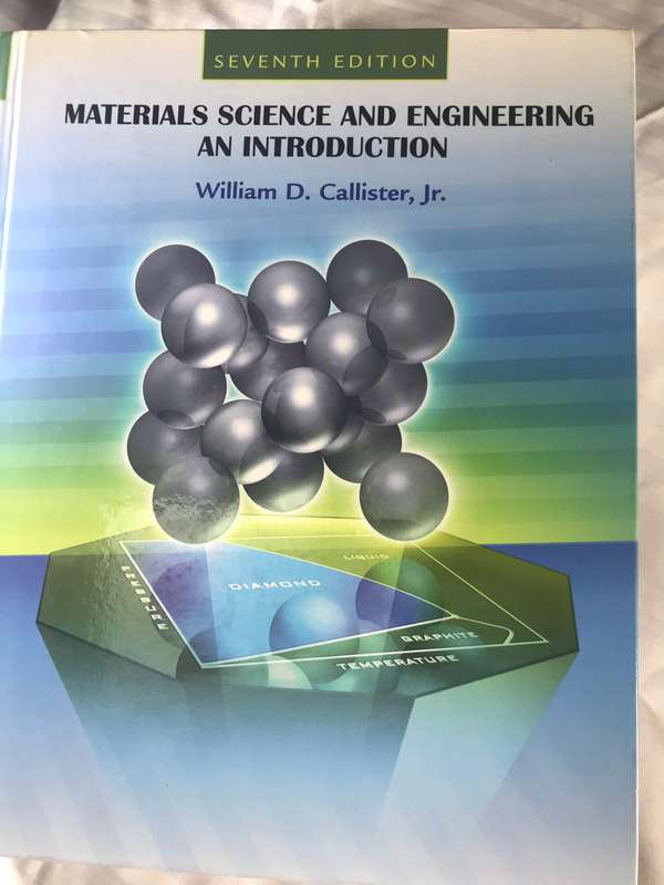 Materials Science and Engineering an Introduction William D. Callister, Jr hardcover