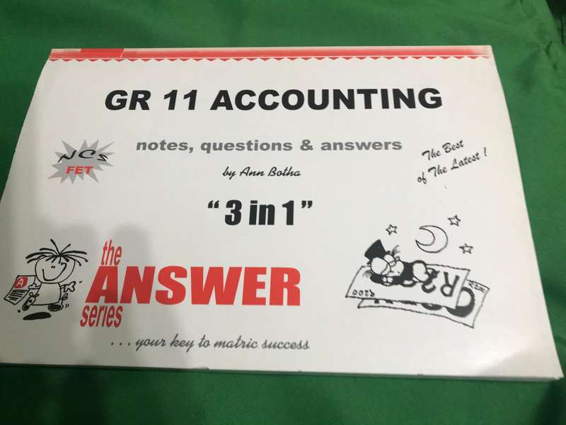 Grade 11 Accounting the Answer series 3 in 1