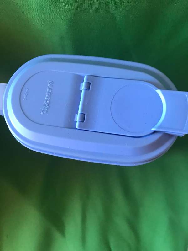 Tupperware slimline pitcher blue and Rectangle container