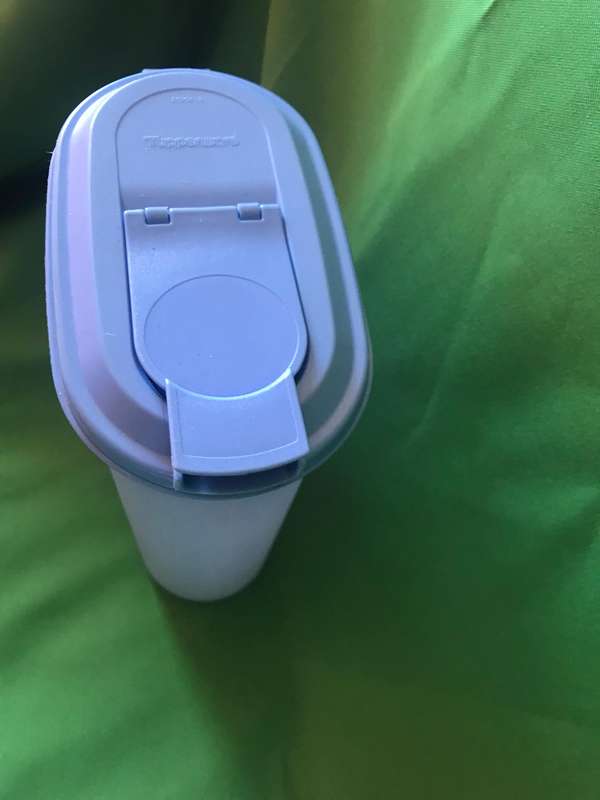 Tupperware slimline pitcher blue and Rectangle container