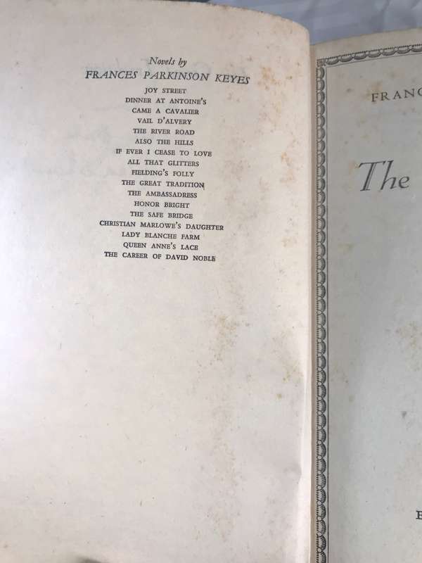 The Great Tradition Frances Parkinson Keyes 1952