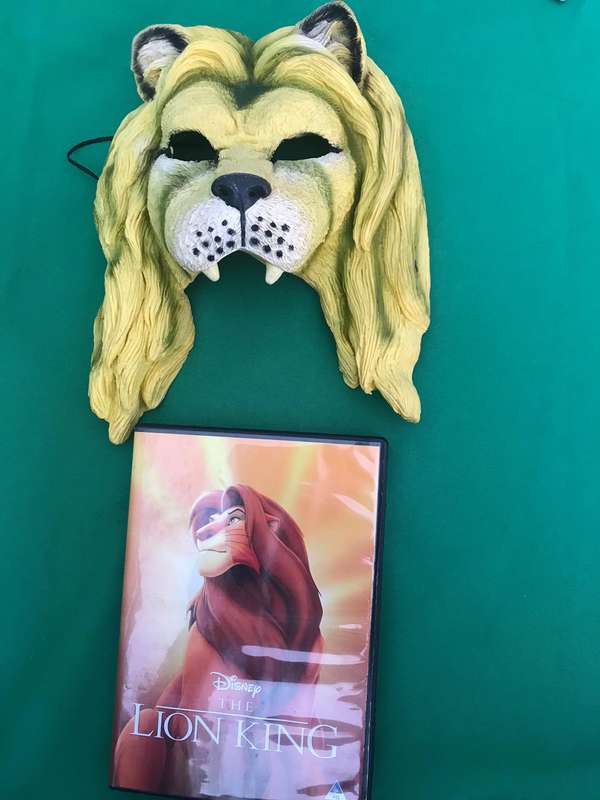 Lion mask and Lion King DVD