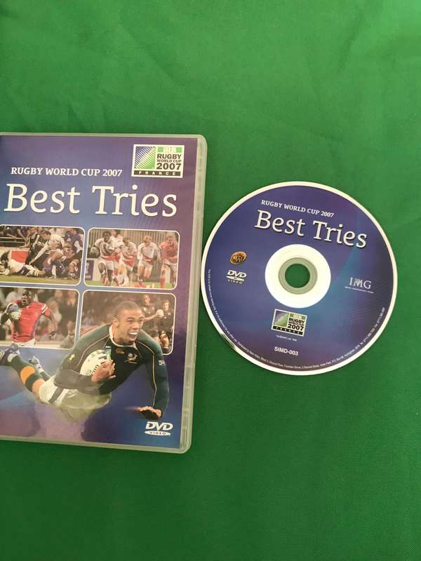 2 RUGBY WORLD CUP DVD's - Greatest Moments + Best Tries 2007