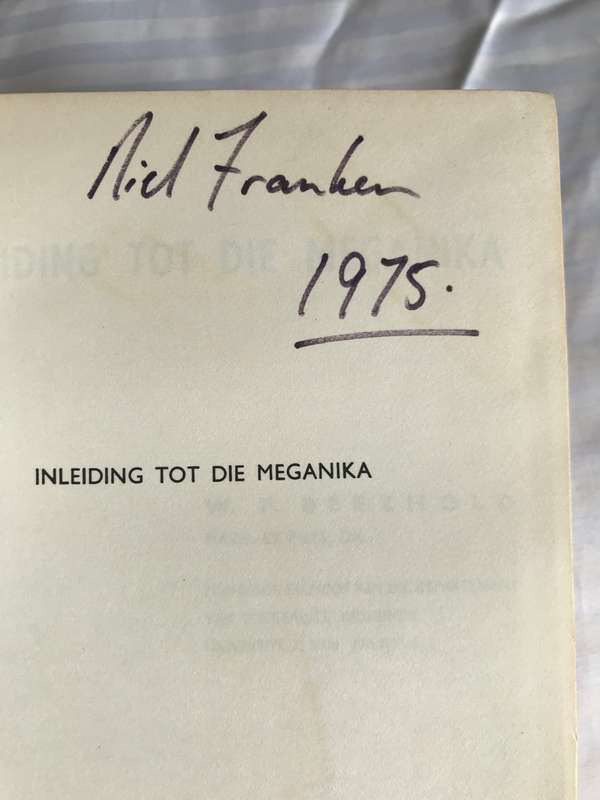 Inleiding tot die Meganika W.F.Beezhold