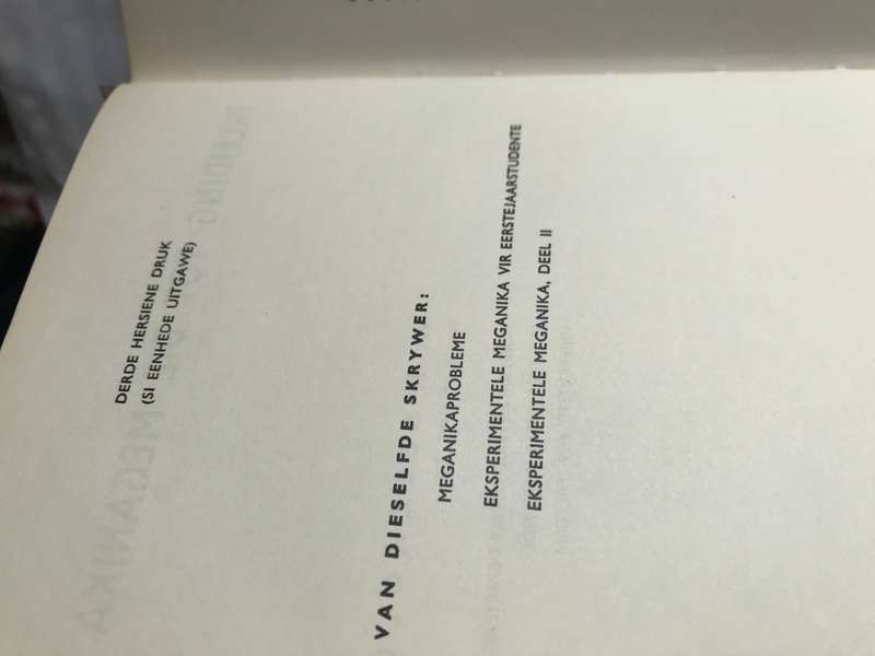 Inleiding tot die Meganika W.F.Beezhold