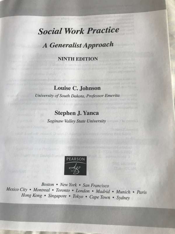 Social Work Practice A Generalist Approach 9th edition Louis C. Johnson Stephen J.Yanca