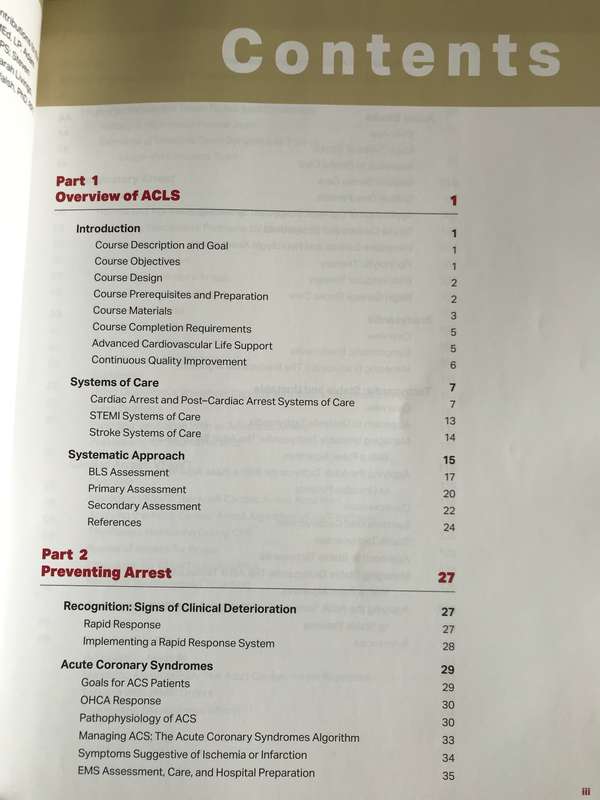 ACLS Advance Cardiovascular  Life Support Provider Manual American Heart Association