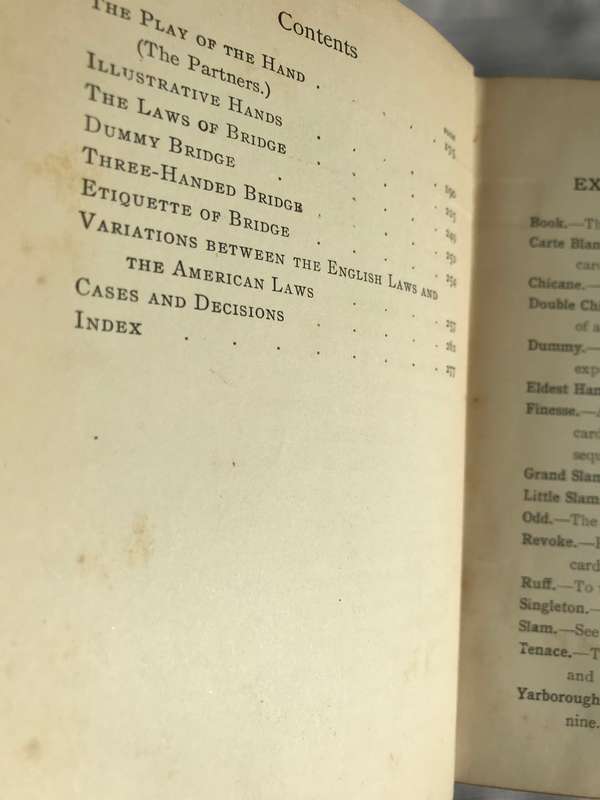 Badgeworth on Bridge (The principles of Bridge and the Law of the game) 5th edition 1912
