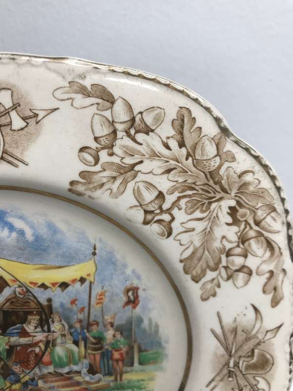 Robyn Hood wins silver arrow Ivory ware plate made Jon Maddock and sons