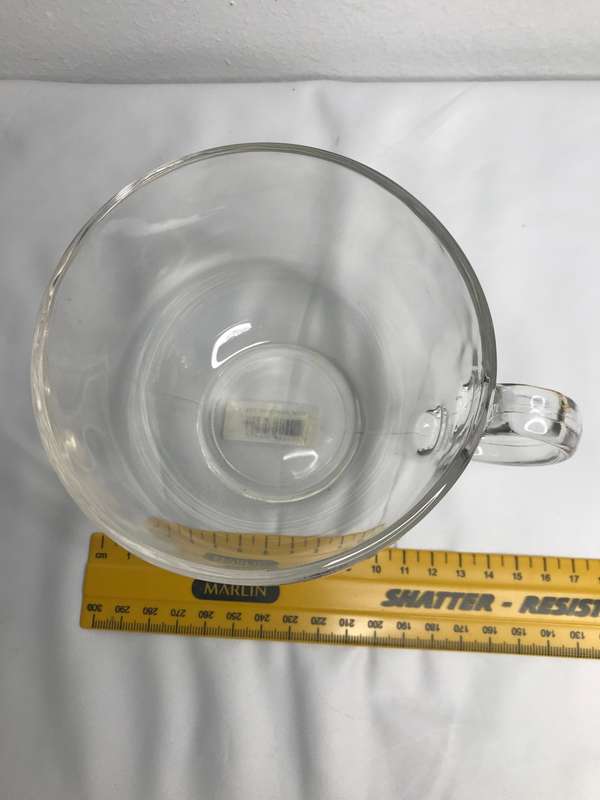 Jumbo Cereal Cup Yogurt Bowl Clear Glass Bowl or Mug