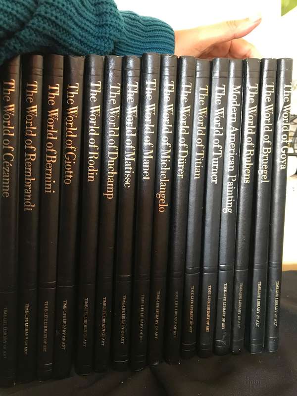 16 Volumes Of Vintage Time Life Library Of Art Hardback Books
