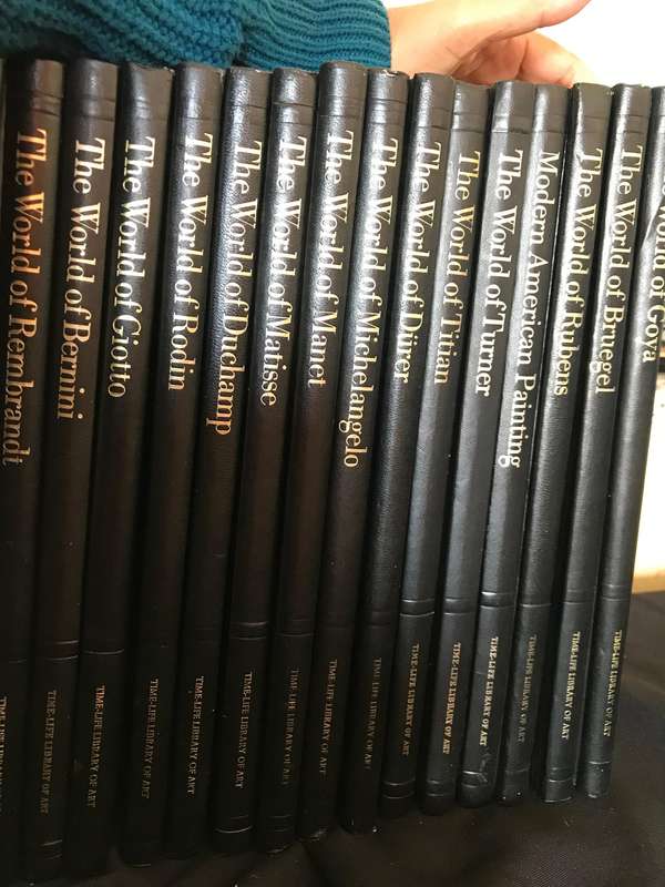 16 Volumes Of Vintage Time Life Library Of Art Hardback Books