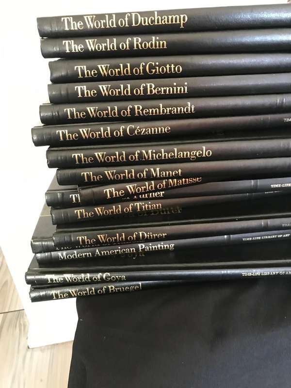 16 Volumes Of Vintage Time Life Library Of Art Hardback Books