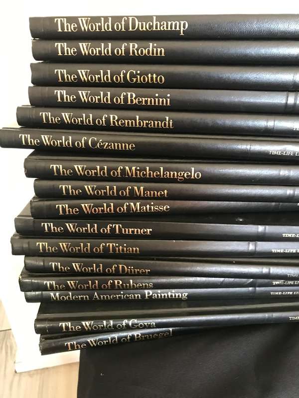 16 Volumes Of Vintage Time Life Library Of Art Hardback Books