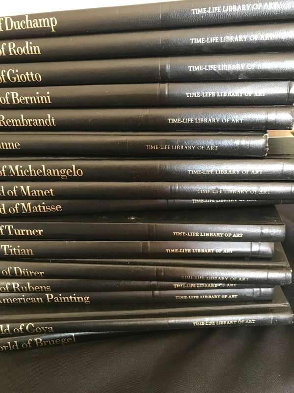 16 Volumes Of Vintage Time Life Library Of Art Hardback Books