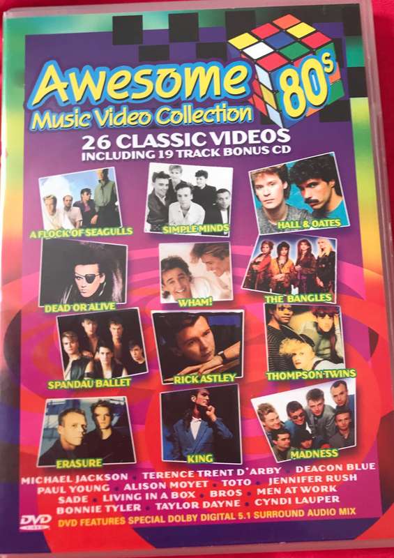 Awesome 80s Music DVD & CD Video Collection Combo