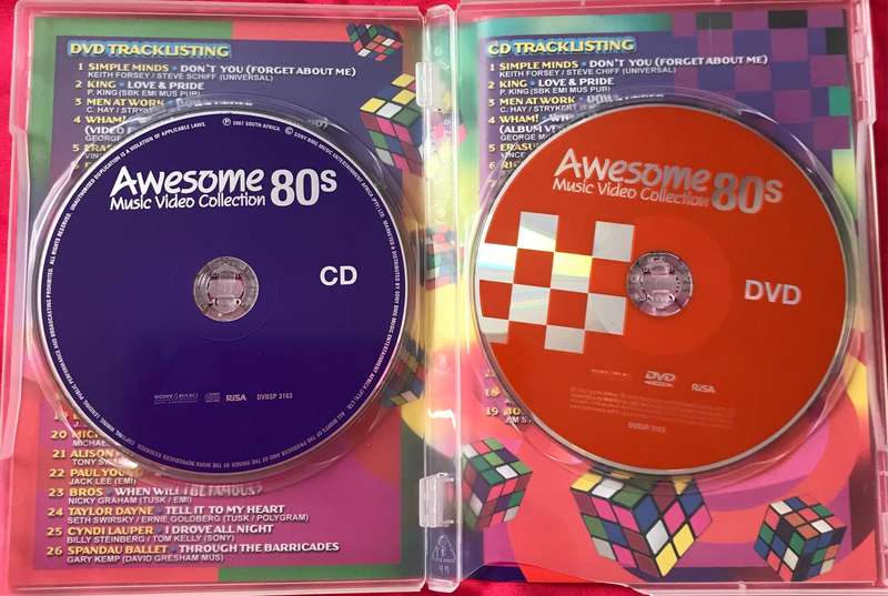 Awesome 80s Music DVD & CD Video Collection Combo