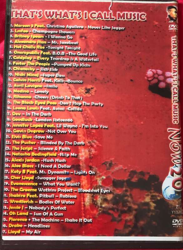 Music DVD Thats what I call music Now 20 & Awesome 80s 50 Music Video Songs ovr 3 hours