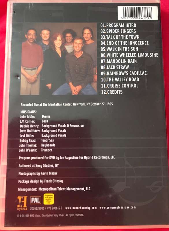 Bruce Springsteen DVD On the Record Sealed and Bruce Hornsby + Friends Collection