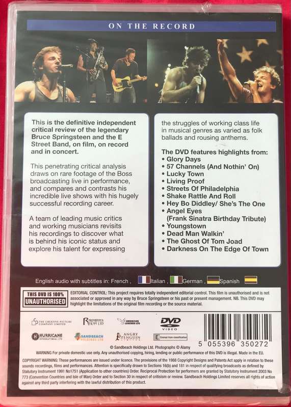 Bruce Springsteen DVD On the Record Sealed and Bruce Hornsby + Friends Collection