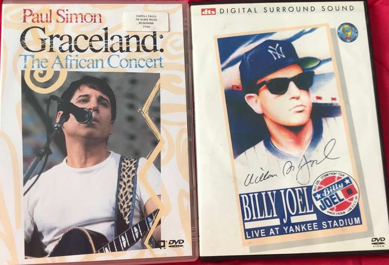 Music DVD Combo Paul Simin Graceland African Concert + Billy Joel Live at Yankee Stadium