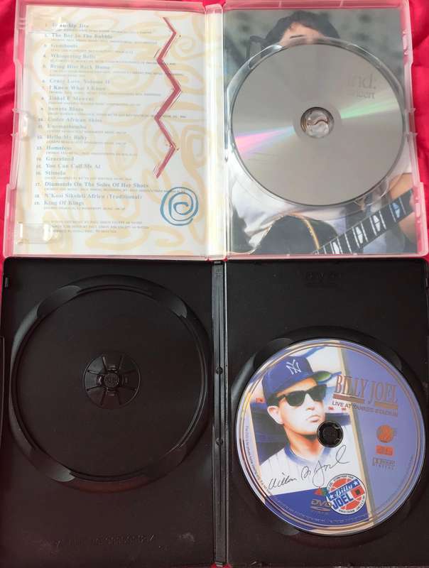 Music DVD Combo Paul Simin Graceland African Concert + Billy Joel Live at Yankee Stadium