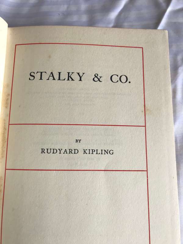 STALKY & CO by Rudyard Kipling 1954 hardcover