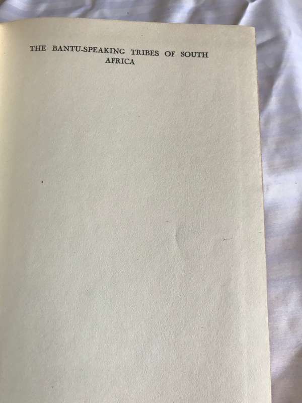 Bantu-Speaking Tribes of South-Africa 1950 3rd edition hardcover