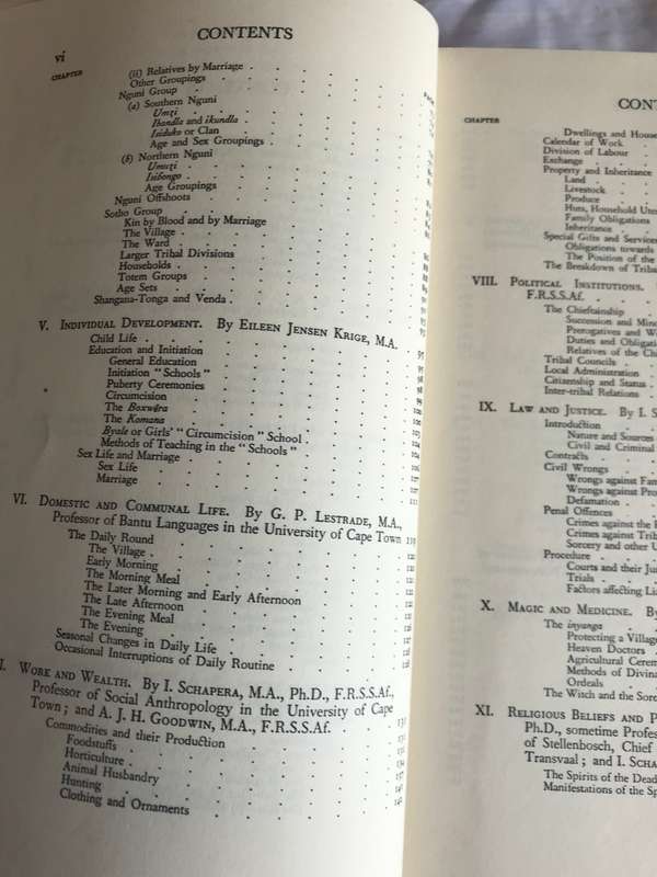 Bantu-Speaking Tribes of South-Africa 1950 3rd edition hardcover