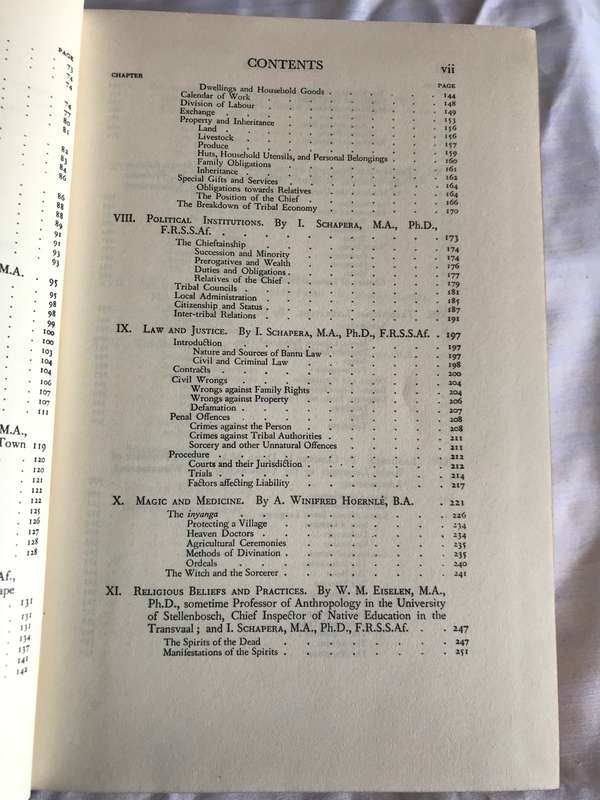 Bantu-Speaking Tribes of South-Africa 1950 3rd edition hardcover