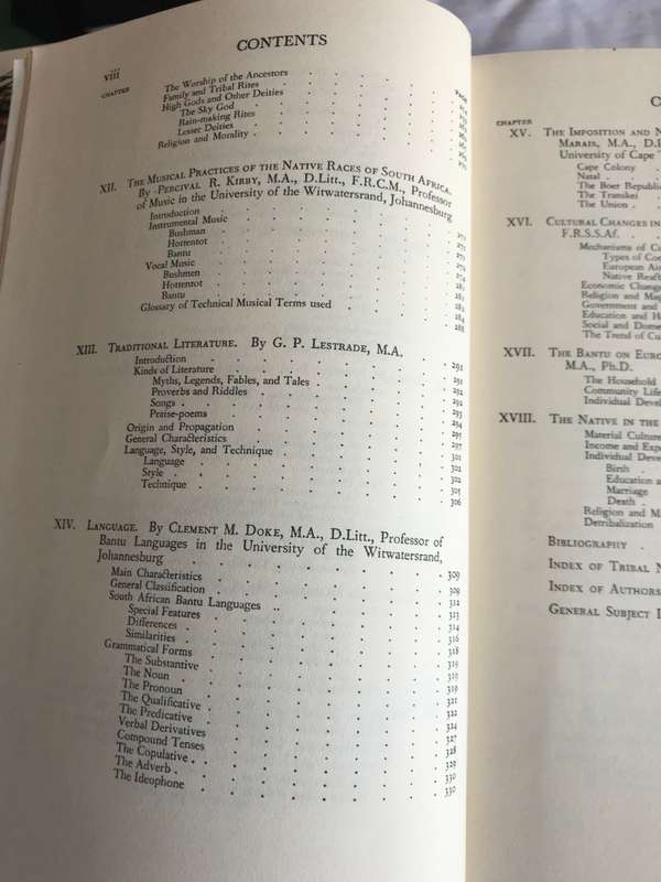 Bantu-Speaking Tribes of South-Africa 1950 3rd edition hardcover