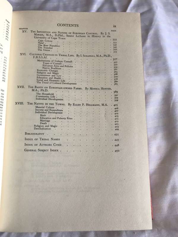 Bantu-Speaking Tribes of South-Africa 1950 3rd edition hardcover
