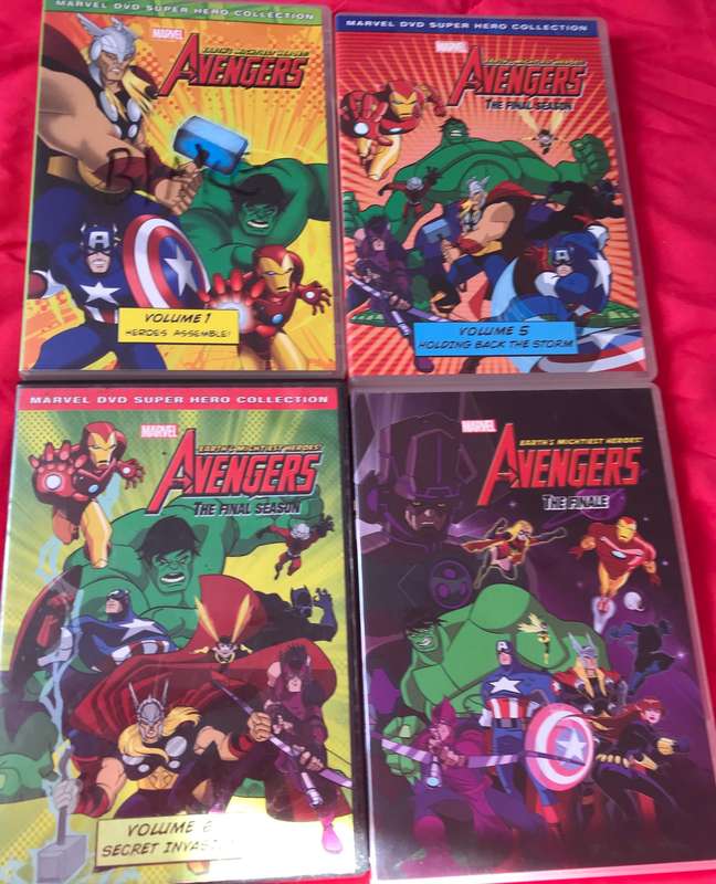 Marvel DVD Super Hero Collection Avengers 1,5,6&8