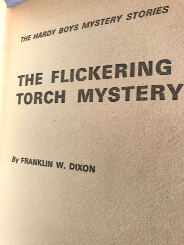 The Flickering Torch Mystery Franklin W.Dixon hardcover