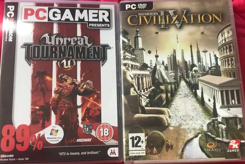 PC DVD Sid Meiers Civilization 4 + Unreal Tournament 3