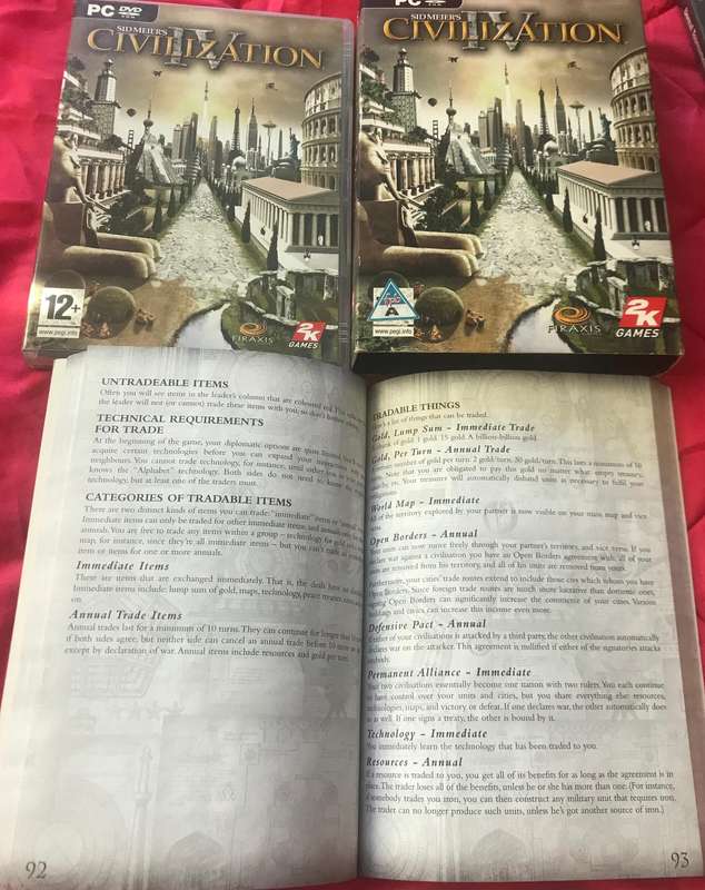 PC DVD Sid Meiers Civilization 4 + Unreal Tournament 3