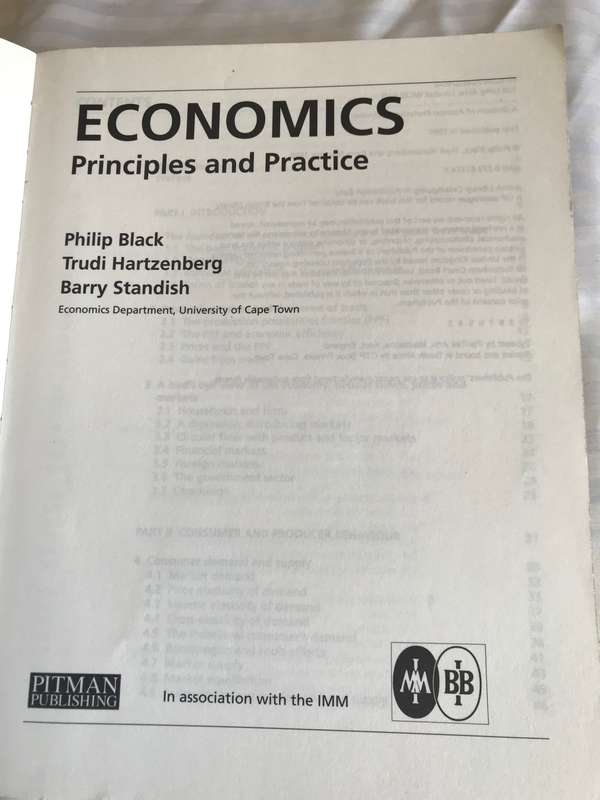 Economics Principles & Practice Philip Black, Hartzenberg, Standish