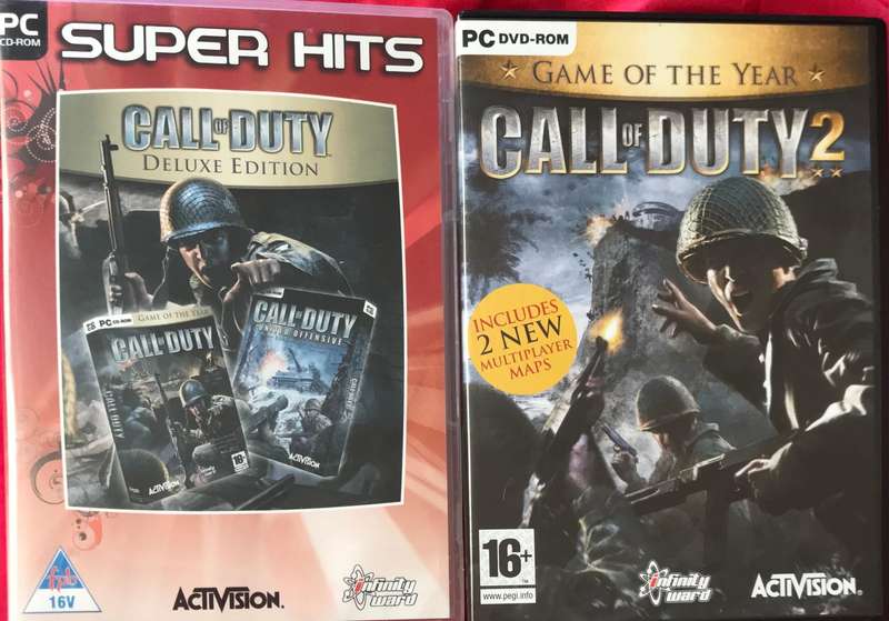 PC Games Combo Call of Duty Deluxe Edition + Call of Duty 2 Game of the Year