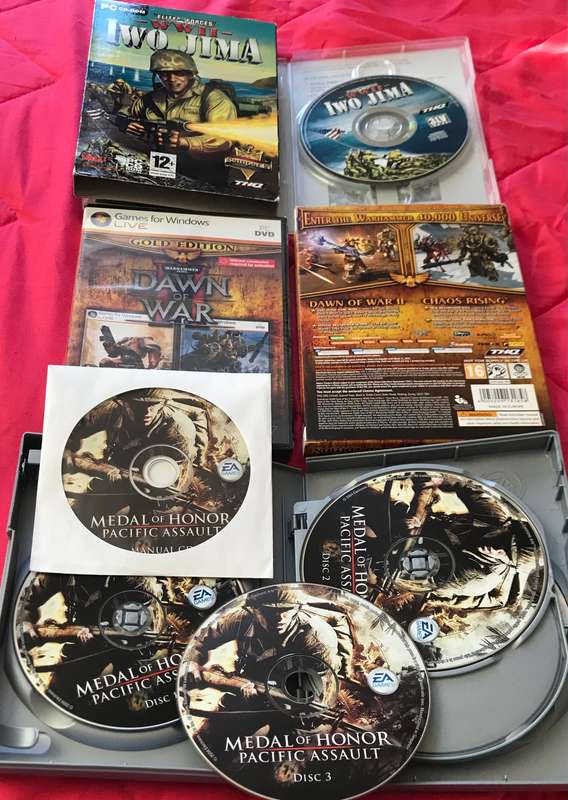 PC Games Dawn of War New Sealed + Medal of Honor Pacific Assault + WW2 Iwo Jima