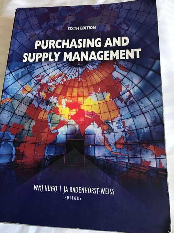 Purchasing and Supply Management 6th edition WMJ Hugo, JA Badenhorst-Weiss