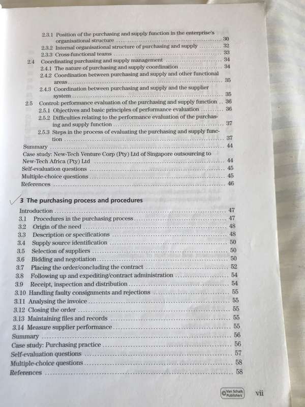 Purchasing and Supply Management 6th edition WMJ Hugo, JA Badenhorst-Weiss