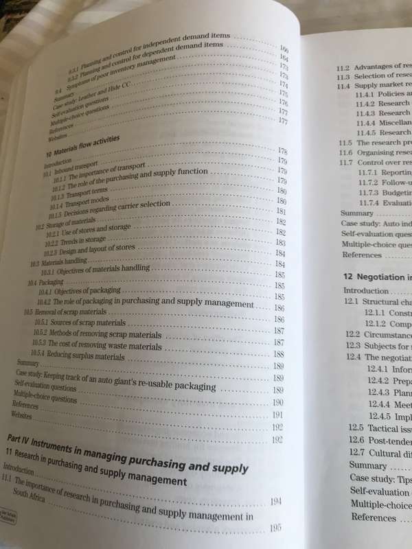 Purchasing and Supply Management 6th edition WMJ Hugo, JA Badenhorst-Weiss